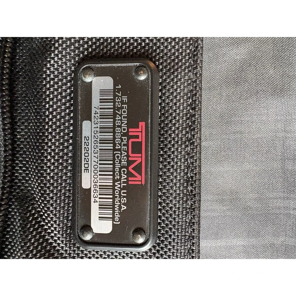 TUMI Black Ballistic Nylon Messenger Laptop Bag Briefcase Shoulder Strap Alpha